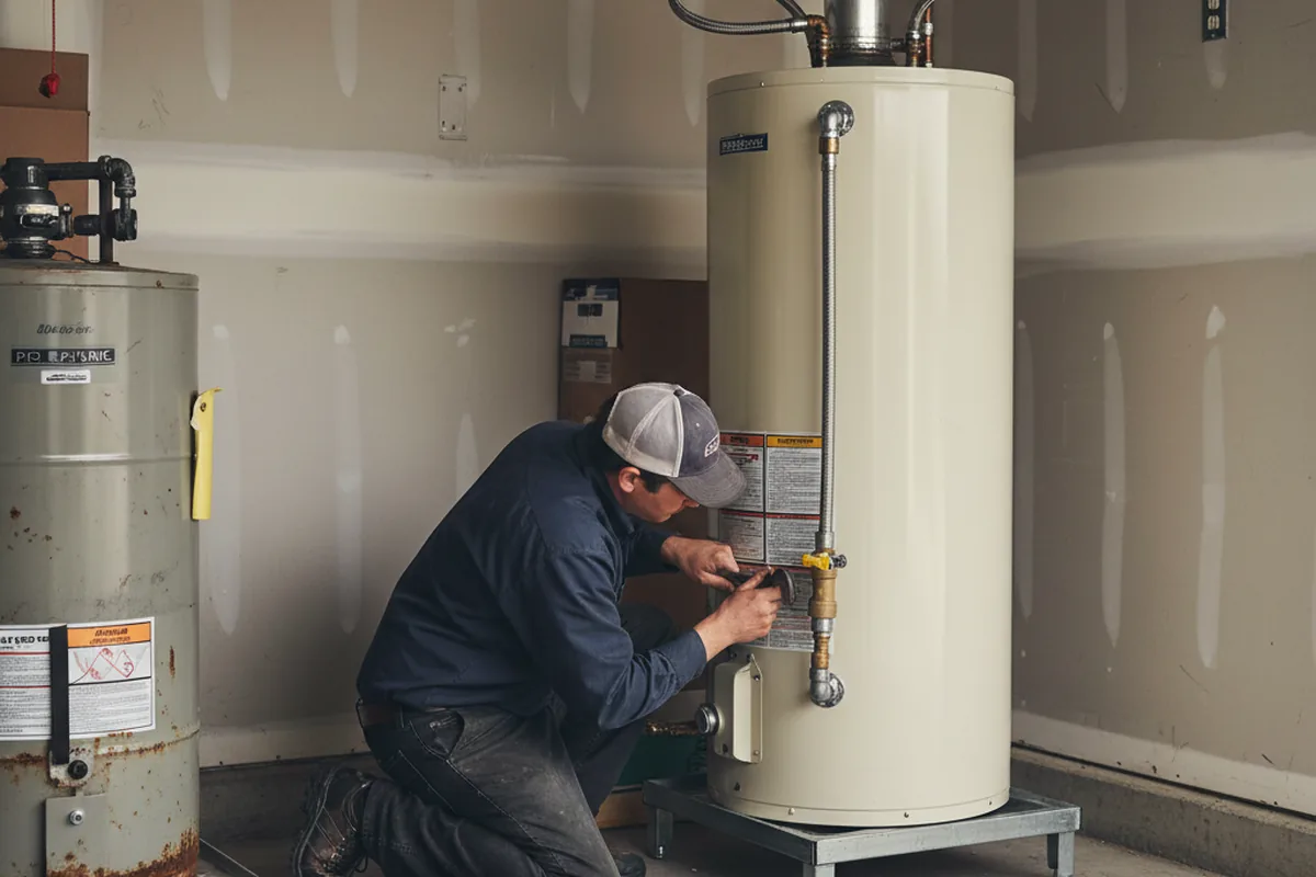 Water heater and shutoff valve replacement in Dunlap